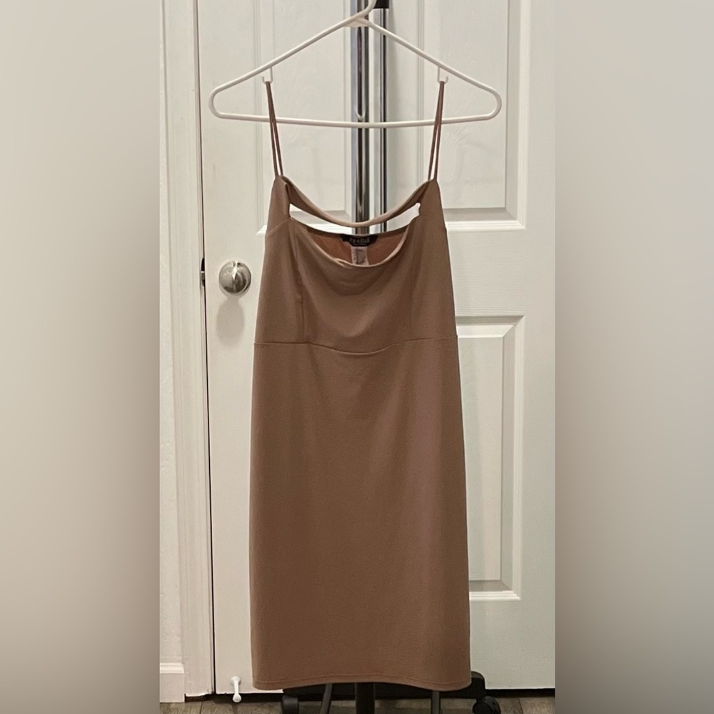 NWT Joe & Elle Taupe Bodycon Dress Women’s size XL